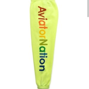 Aviator Nation Neon Yellow Sweatpant